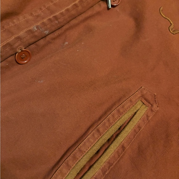 Kimes Ranch Sherpa Lined Canvas Jacket XL Rust Brown Western Workwear Coat - Picture 9 of 10